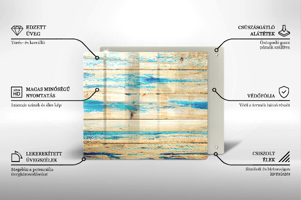 Stenska zaščitna plošča za štedilnik Retro lesene plošče