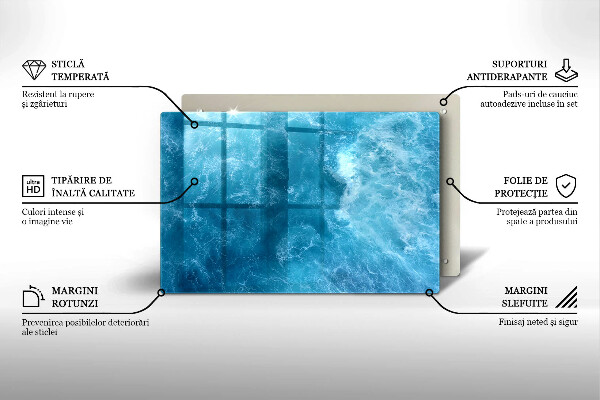 Zaščitna plošča za štedilnik Modra voda