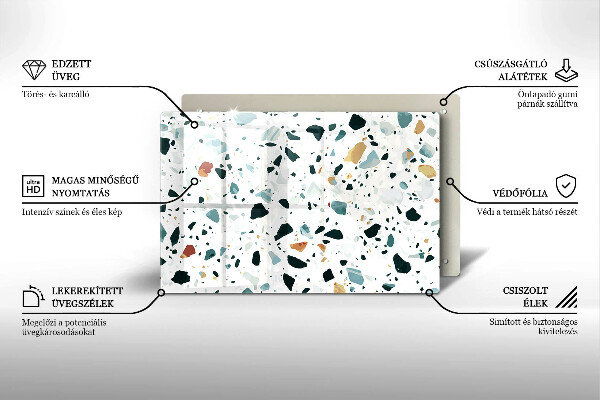Zaščitna plošča za štedilnik Lahka kamenina