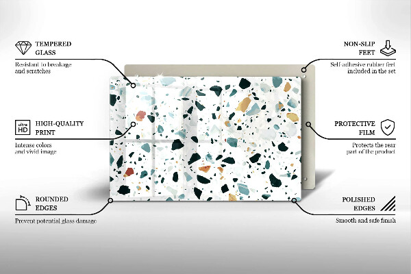 Zaščitna plošča za štedilnik Lahka kamenina