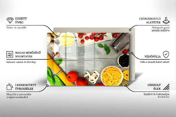 Zaščitna plošča za štedilnik Kuhinjska hrana