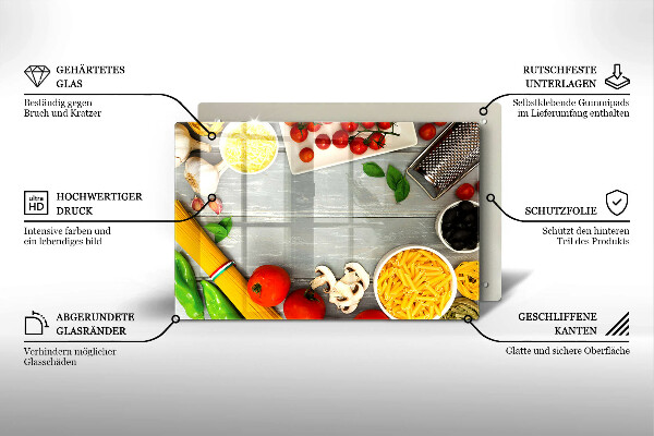 Zaščitna plošča za štedilnik Kuhinjska hrana