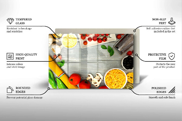 Zaščitna plošča za štedilnik Kuhinjska hrana