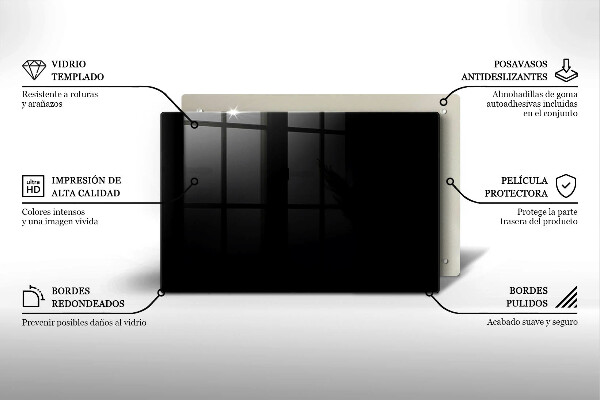 Zaščitna plošča za štedilnik Črna barva