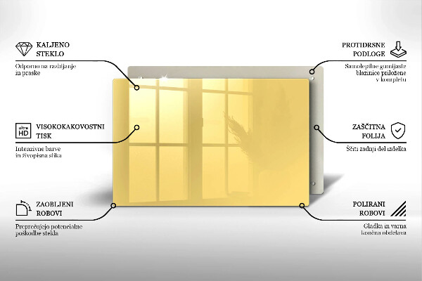 Zaščitna plošča za štedilnik Rumena
