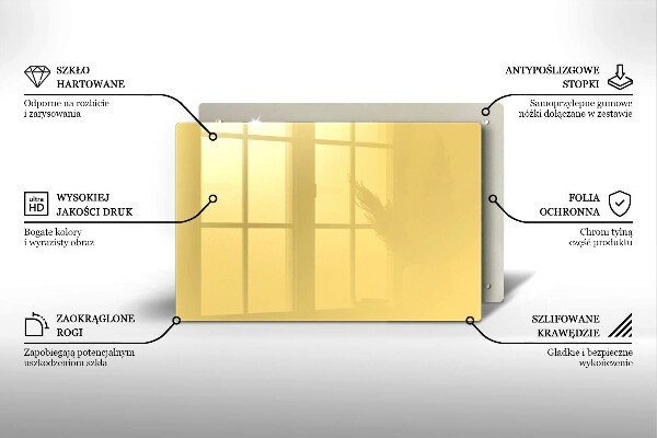 Zaščitna plošča za štedilnik Rumena