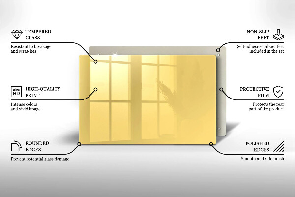 Zaščitna plošča za štedilnik Rumena