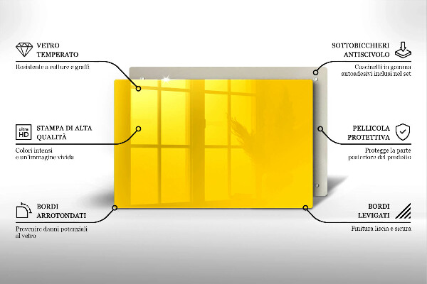 Zaščitna plošča za štedilnik Rumena