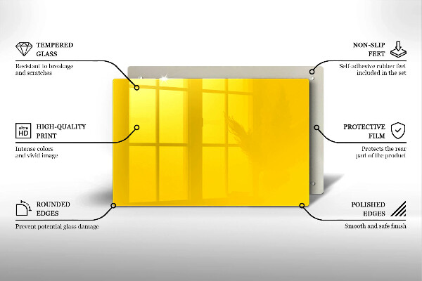 Zaščitna plošča za štedilnik Rumena