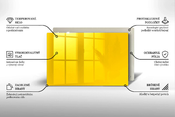Zaščitna plošča za štedilnik Rumena