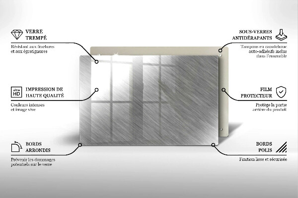 Zaščitna plošča za štedilnik Kovinska tekstura ozadja