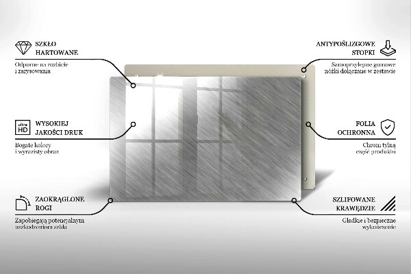 Zaščitna plošča za štedilnik Kovinska tekstura ozadja