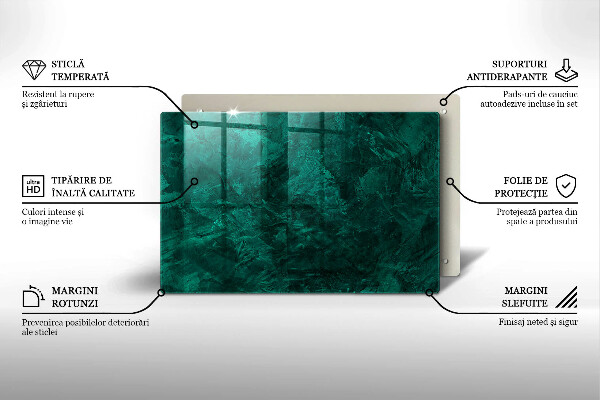 Zaščitna steklena plošča za štedilnik Kamnita tekstura ozadja