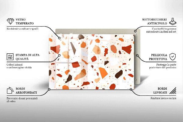 Stenska zaščitna plošča za štedilnik Dekorativna kamenina