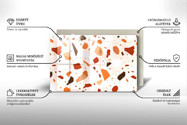 Stenska zaščitna plošča za štedilnik Dekorativna kamenina