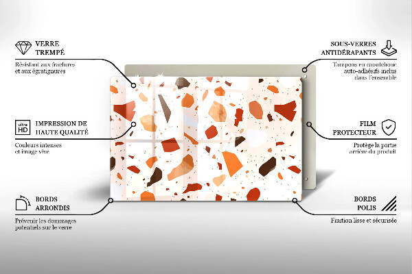 Stenska zaščitna plošča za štedilnik Dekorativna kamenina
