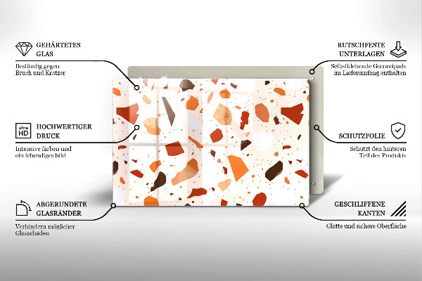 Stenska zaščitna plošča za štedilnik Dekorativna kamenina
