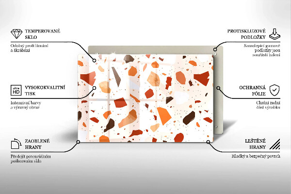 Stenska zaščitna plošča za štedilnik Dekorativna kamenina