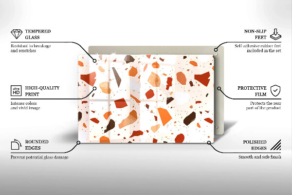 Stenska zaščitna plošča za štedilnik Dekorativna kamenina
