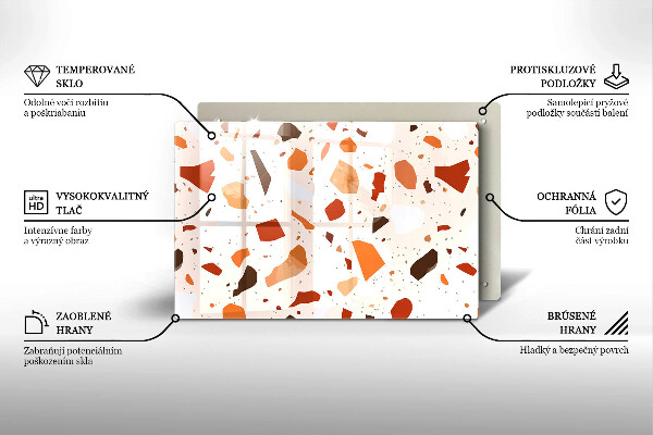 Stenska zaščitna plošča za štedilnik Dekorativna kamenina