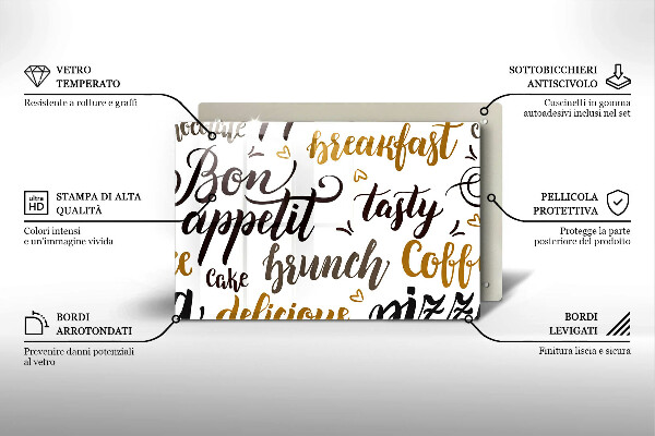 Zaščitna steklena plošča za štedilnik Bon appetit