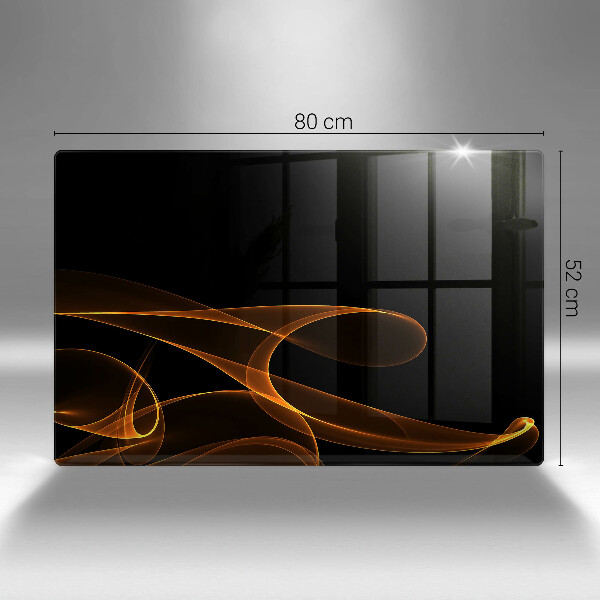 Zaščitna steklena plošča za štedilnik Abstraktne črte