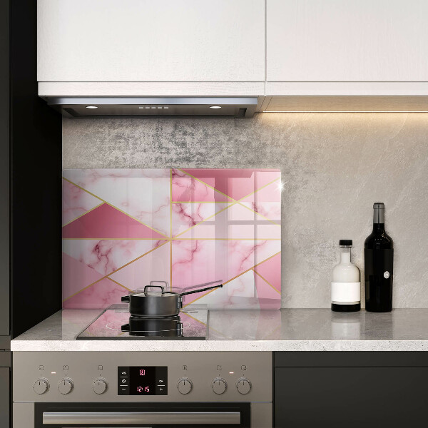 Zaščitna plošča za štedilnik Geometrijski marmor