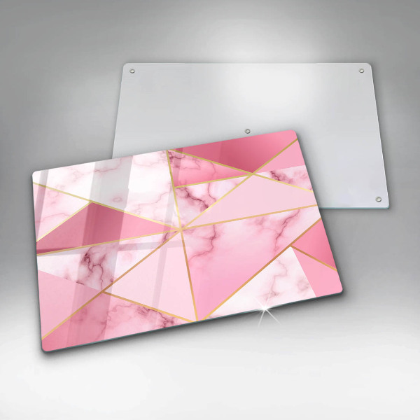 Zaščitna plošča za štedilnik Geometrijski marmor