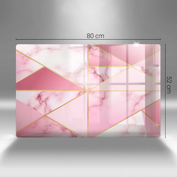 Zaščitna plošča za štedilnik Geometrijski marmor