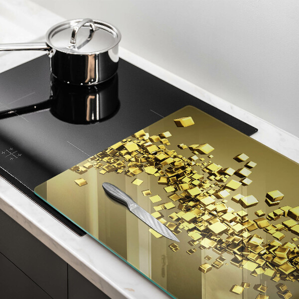 Zaščitna plošča za štedilnik Abstraktna 3D geometrija