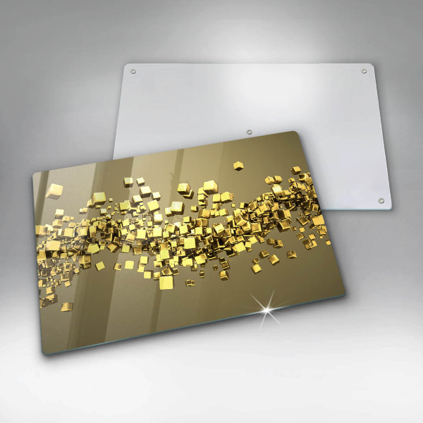 Zaščitna plošča za štedilnik Abstraktna 3D geometrija