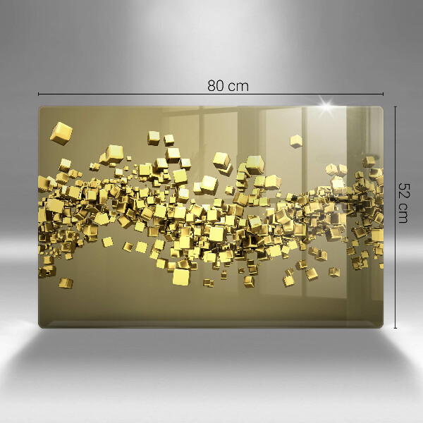 Zaščitna plošča za štedilnik Abstraktna 3D geometrija