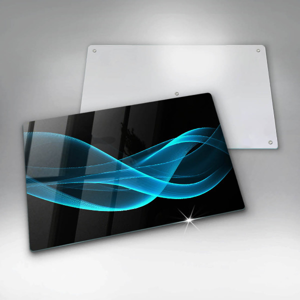 Zaščitna plošča za štedilnik Modra abstrakcija