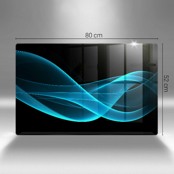 Zaščitna plošča za štedilnik Modra abstrakcija