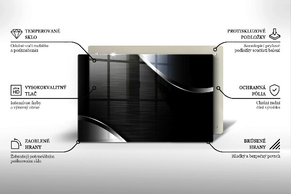 Zaščitna plošča za štedilnik Kovinska abstrakcija