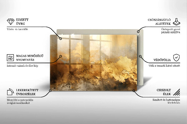 Stenska zaščitna plošča za štedilnik Bogata tekstura