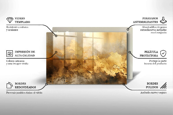 Stenska zaščitna plošča za štedilnik Bogata tekstura
