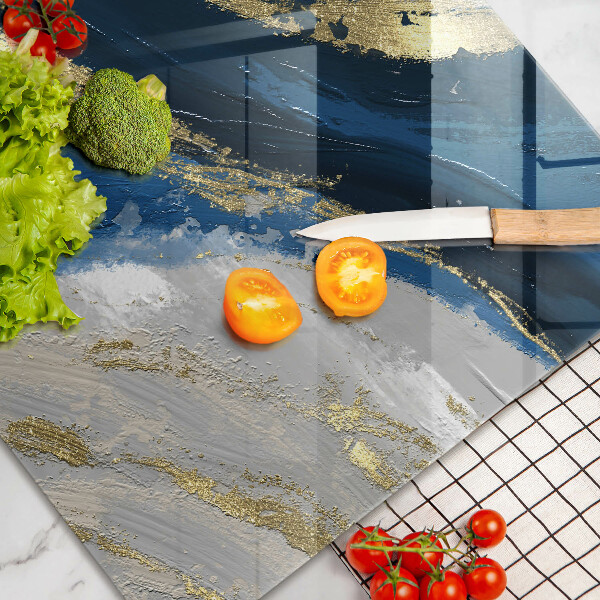 Stenska zaščitna plošča za štedilnik Tekstura z zlatom