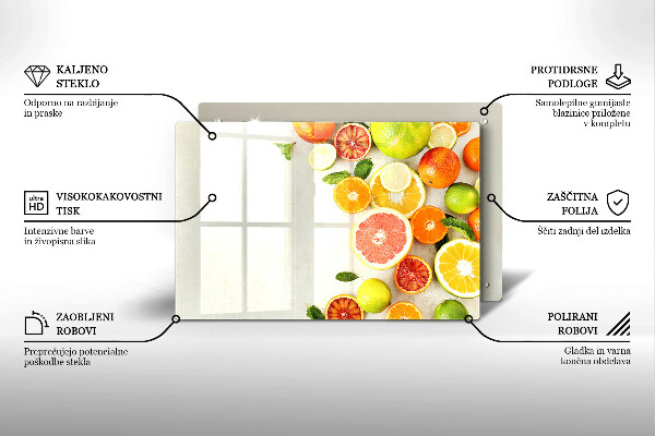 Stenska zaščitna plošča za štedilnik Citrusi