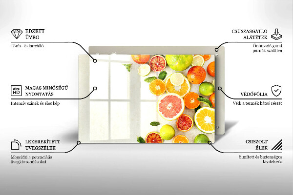 Stenska zaščitna plošča za štedilnik Citrusi