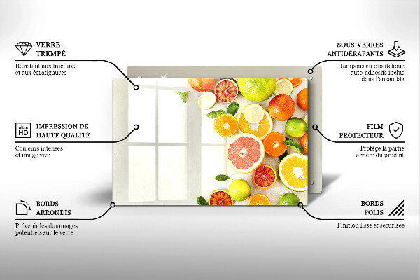 Stenska zaščitna plošča za štedilnik Citrusi