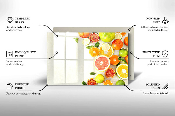 Stenska zaščitna plošča za štedilnik Citrusi