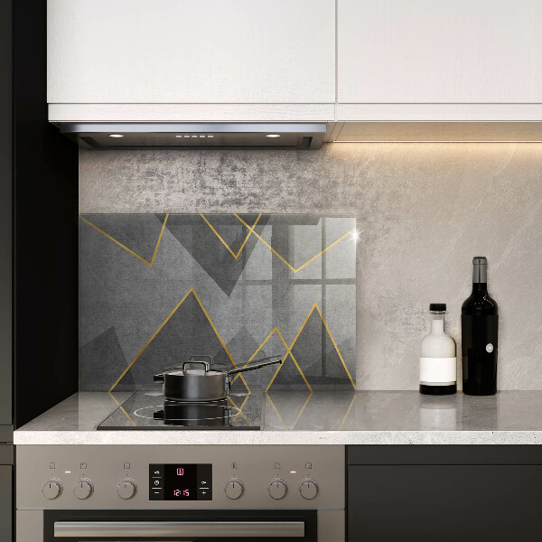 Stenska zaščitna plošča za štedilnik Ostre oblike