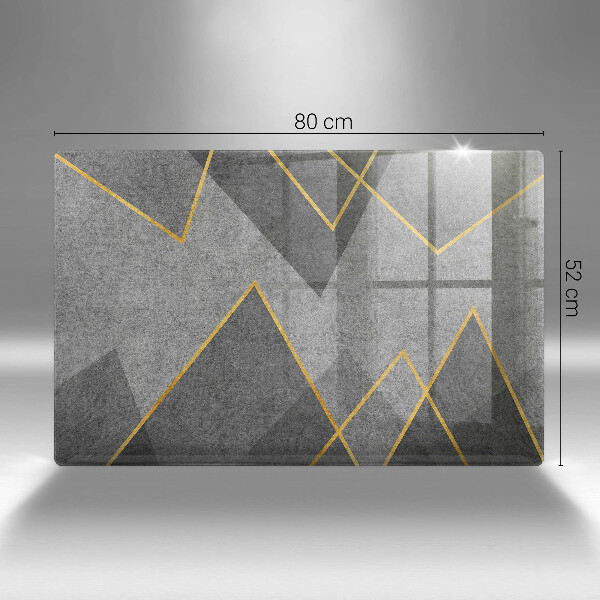 Stenska zaščitna plošča za štedilnik Ostre oblike