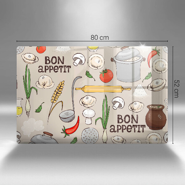 Stenska zaščitna plošča za štedilnik Ilustracija kuhinje