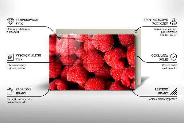 Stenska zaščitna plošča za štedilnik Sadje maline