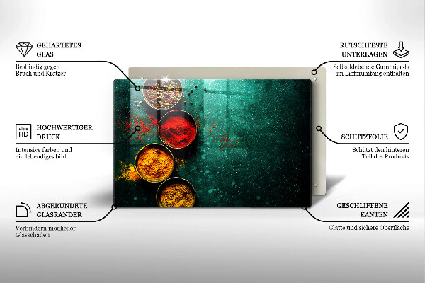 Stenska zaščitna plošča za štedilnik Orientalske začimbe