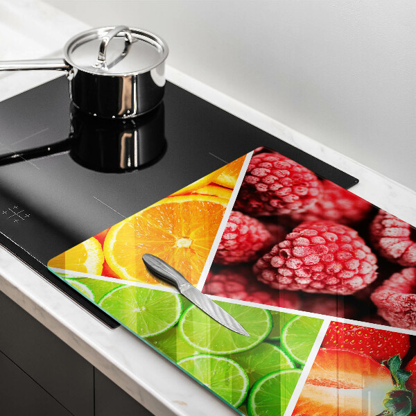 Stenska zaščitna plošča za štedilnik Pisano sadje