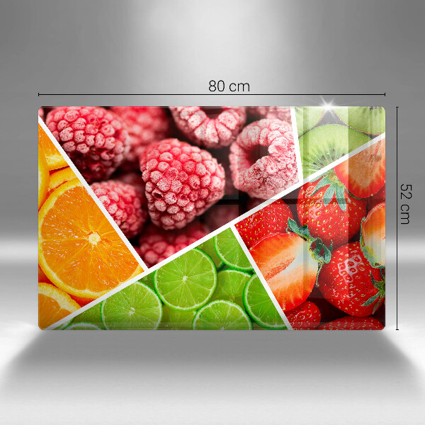 Stenska zaščitna plošča za štedilnik Pisano sadje