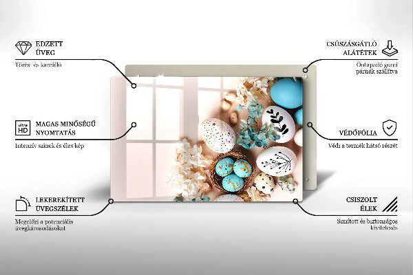 Stenska zaščitna plošča za štedilnik Velikonočni okraski